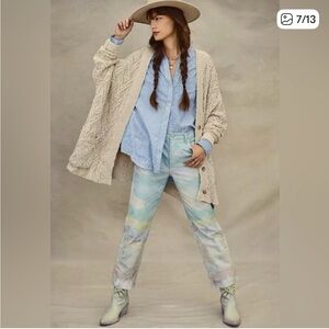 NWT We The Free Multicolor Desert Print  Ankle Jeans